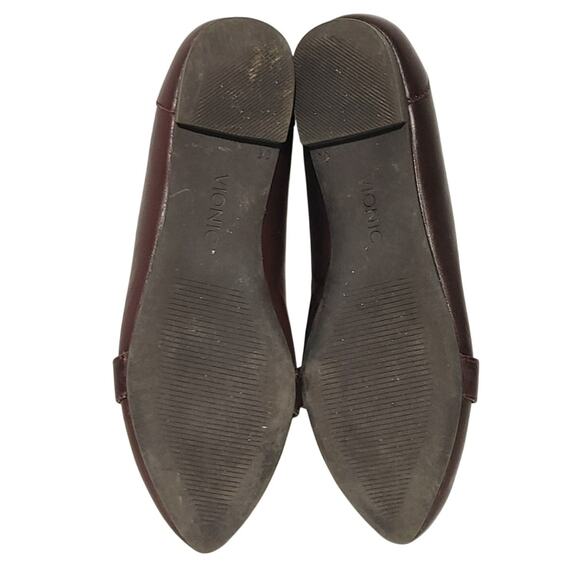 Vionic Savannah Pointed Flats Loafer Shoes Brown Leather Womens US 8 EU 38 - Picture 5 of 6